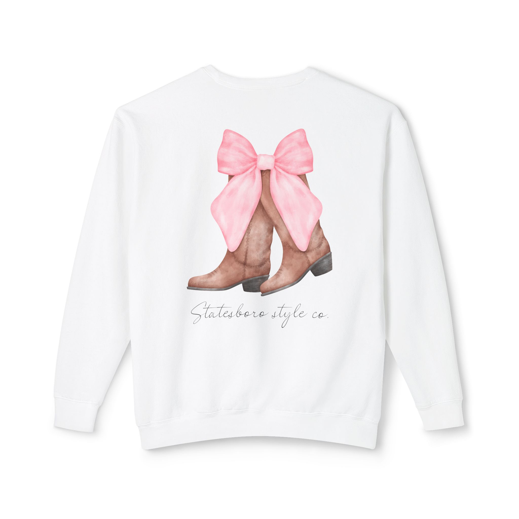 SSC Boots and bows crew neck