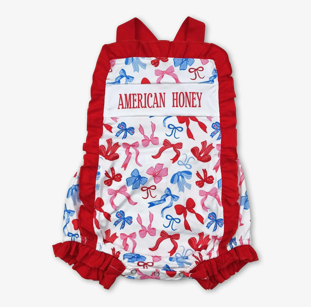 Baby Girl American Honey Romper