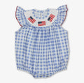 Baby Gingham Flag Romper