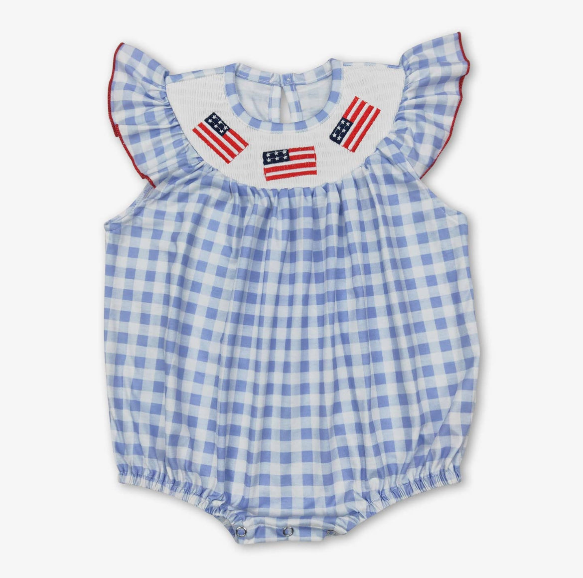 Baby Gingham Flag Romper