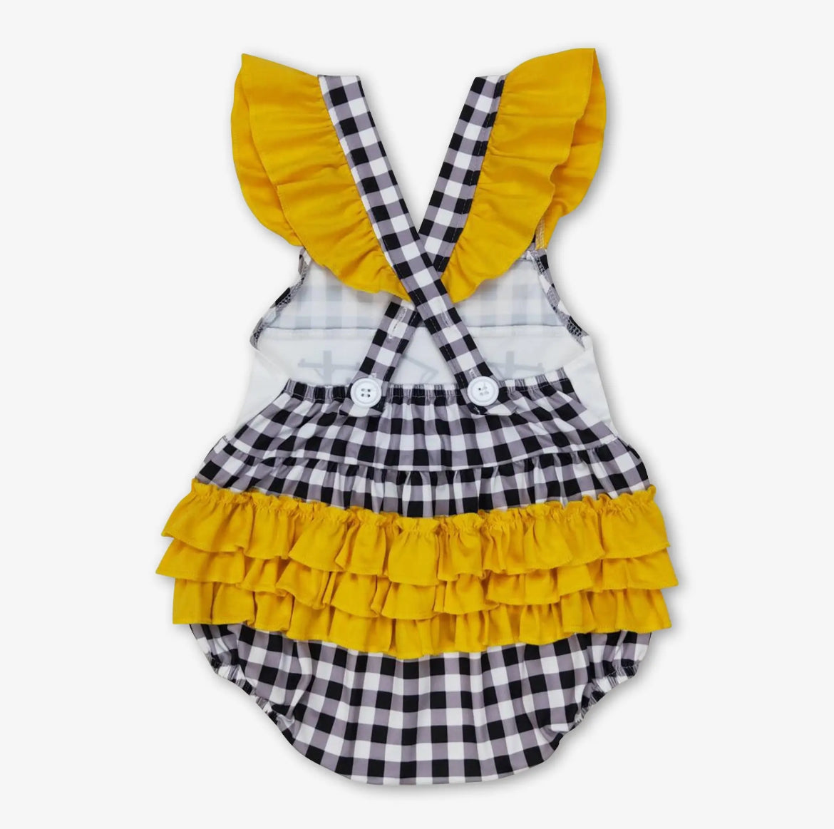 Baby Girl Ruffle Lineman Romper