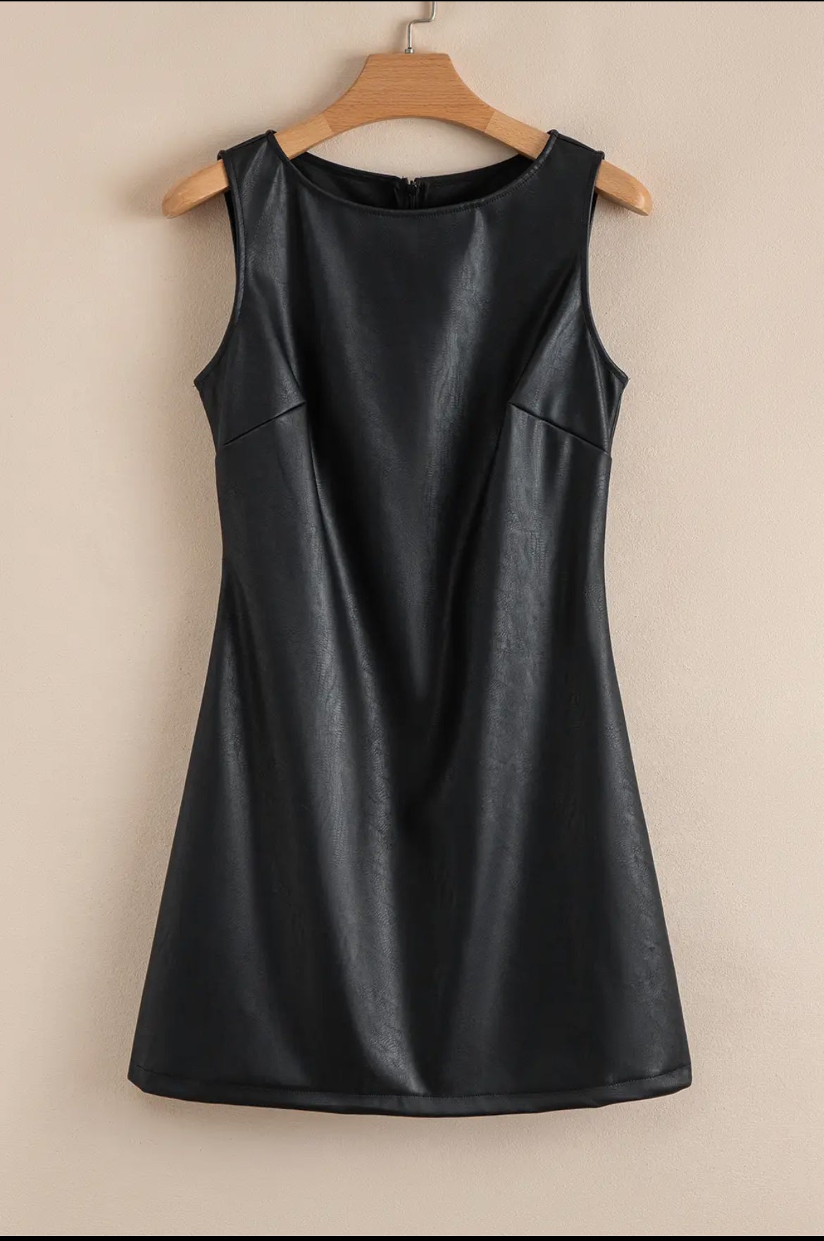 Vegan Leather Mini Dress