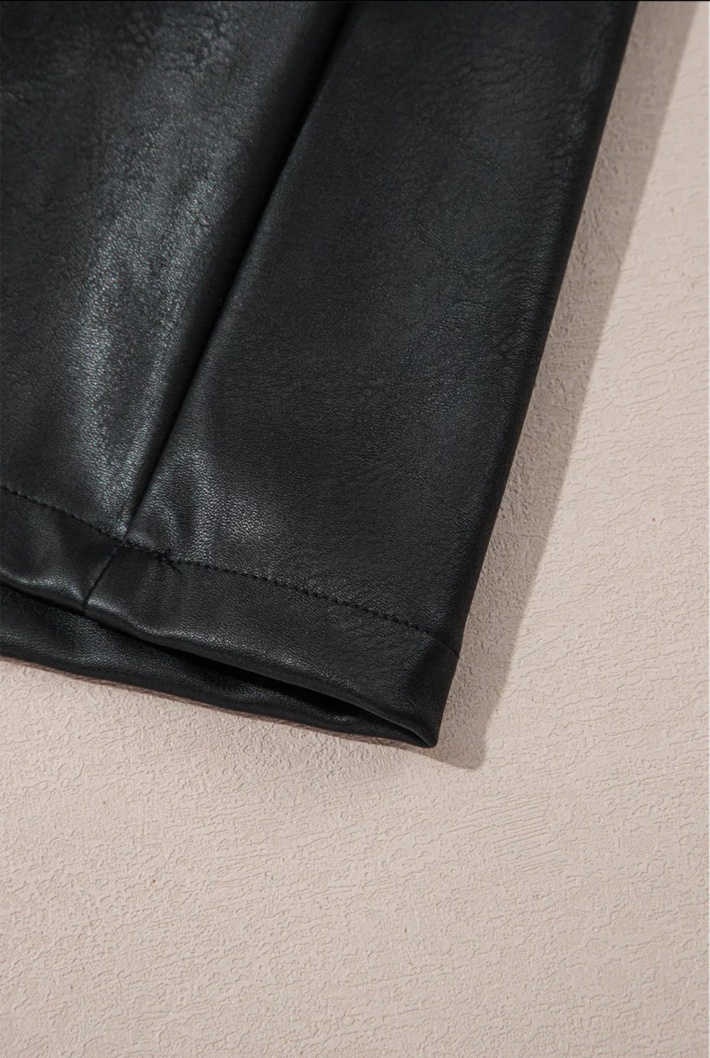 Vegan Leather Mini Dress