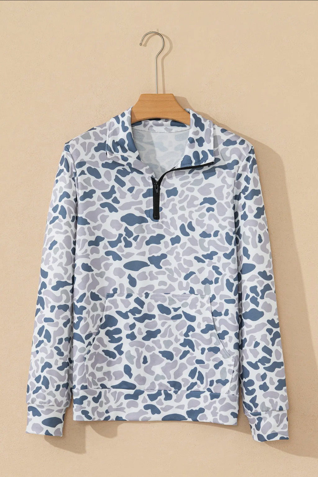 Camo Fitted Quarter Zip