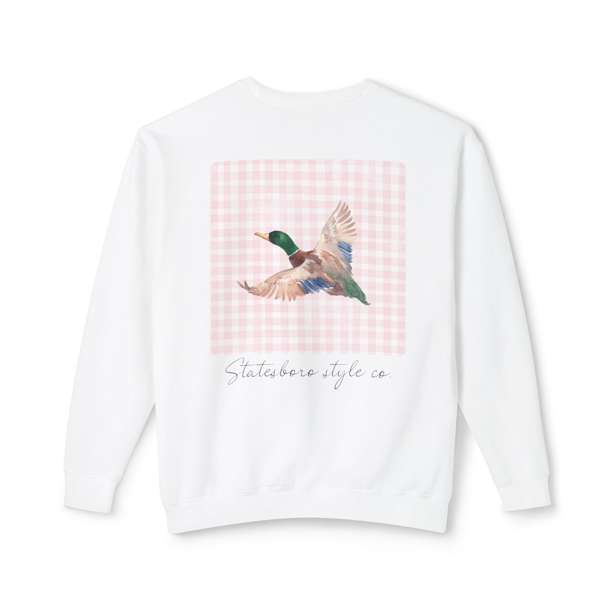 SSC Pink Gingham Duck Crew Neck
