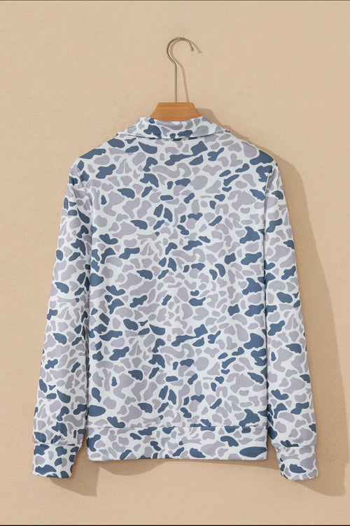 Camo Fitted Quarter Zip