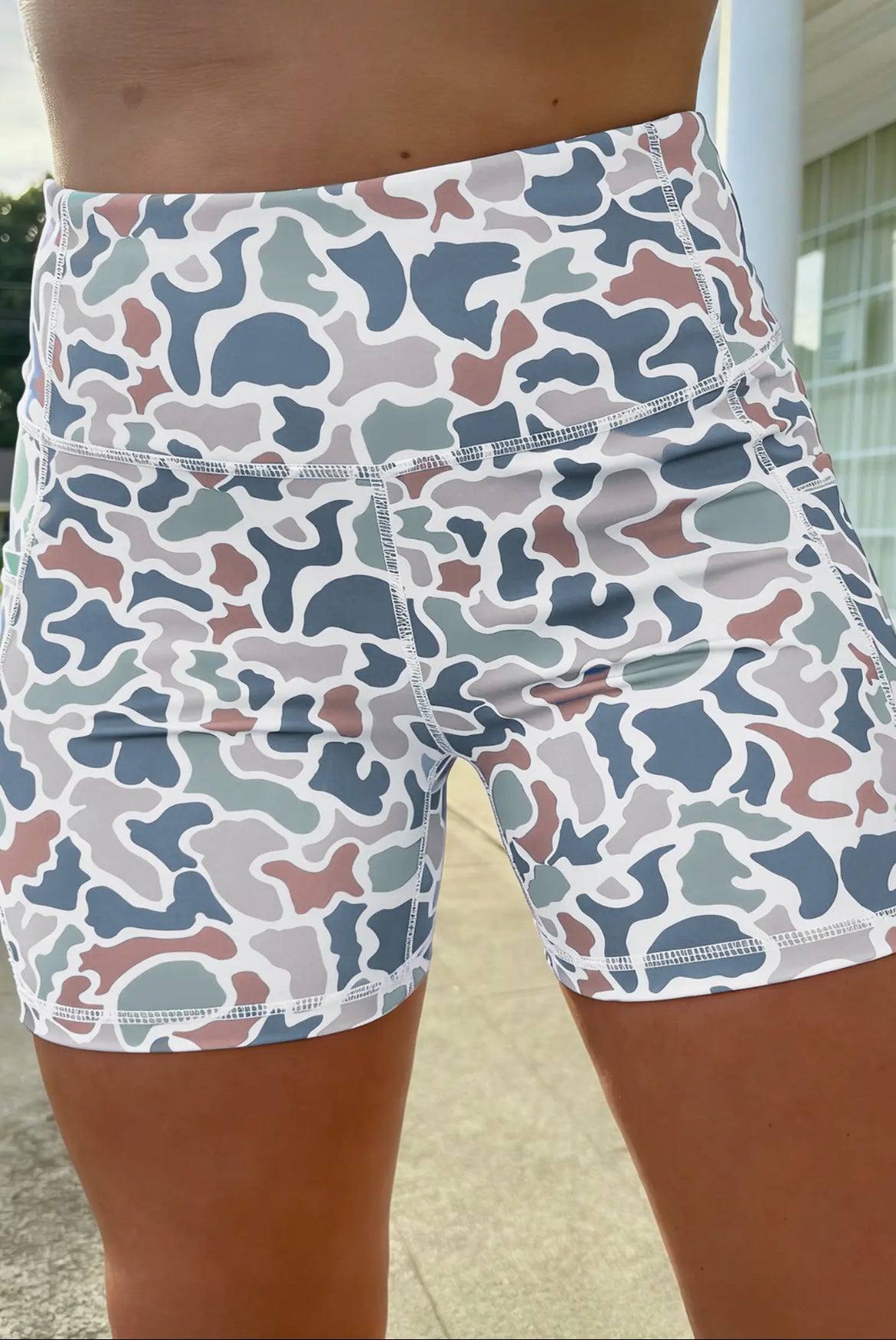 Camo Biker Shorts