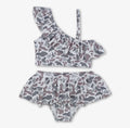 Girls Camo Ruffle Bikini