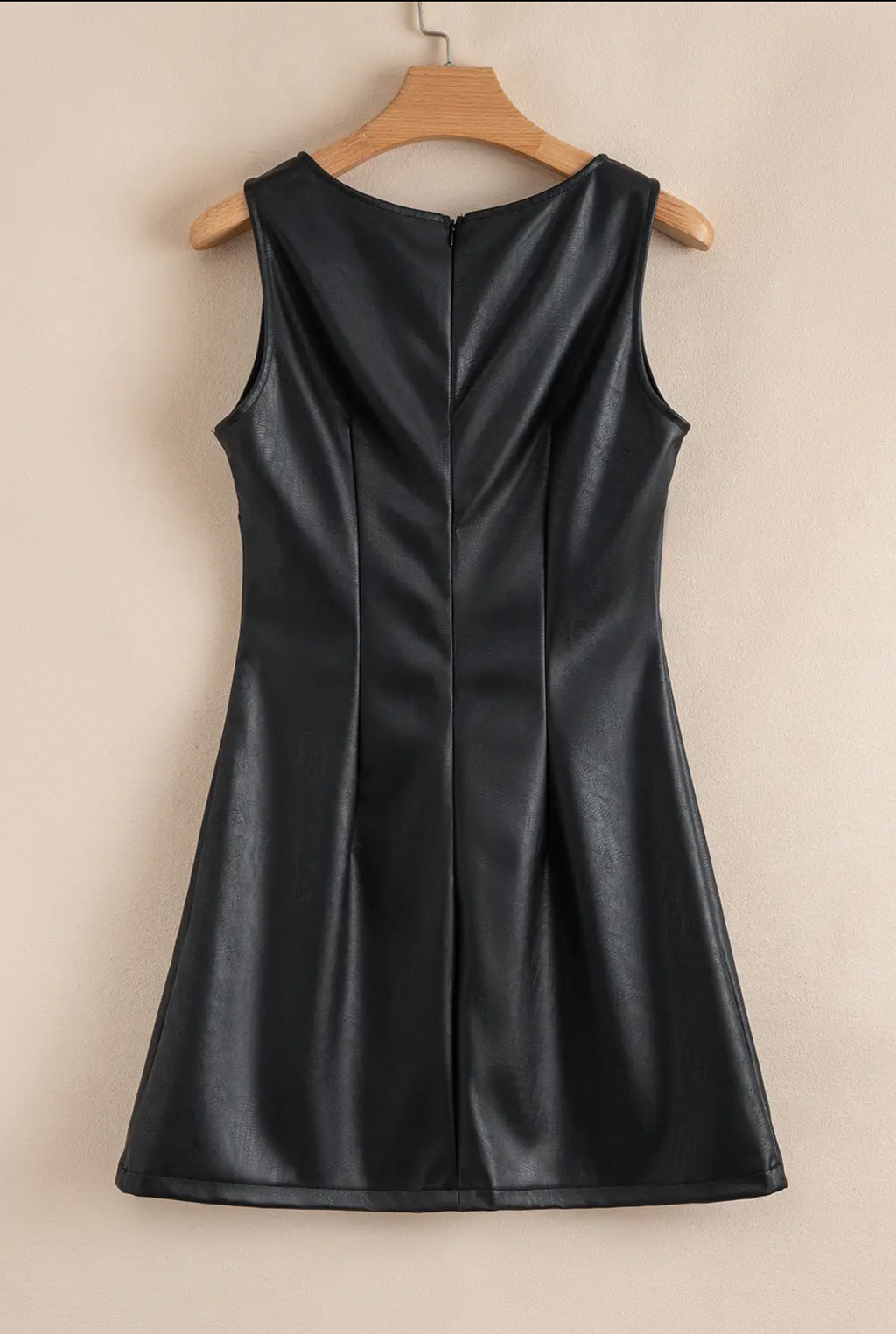 Vegan Leather Mini Dress