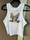 Rhinestone Cropped Tank