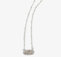 Silver Old School Camo Necklace